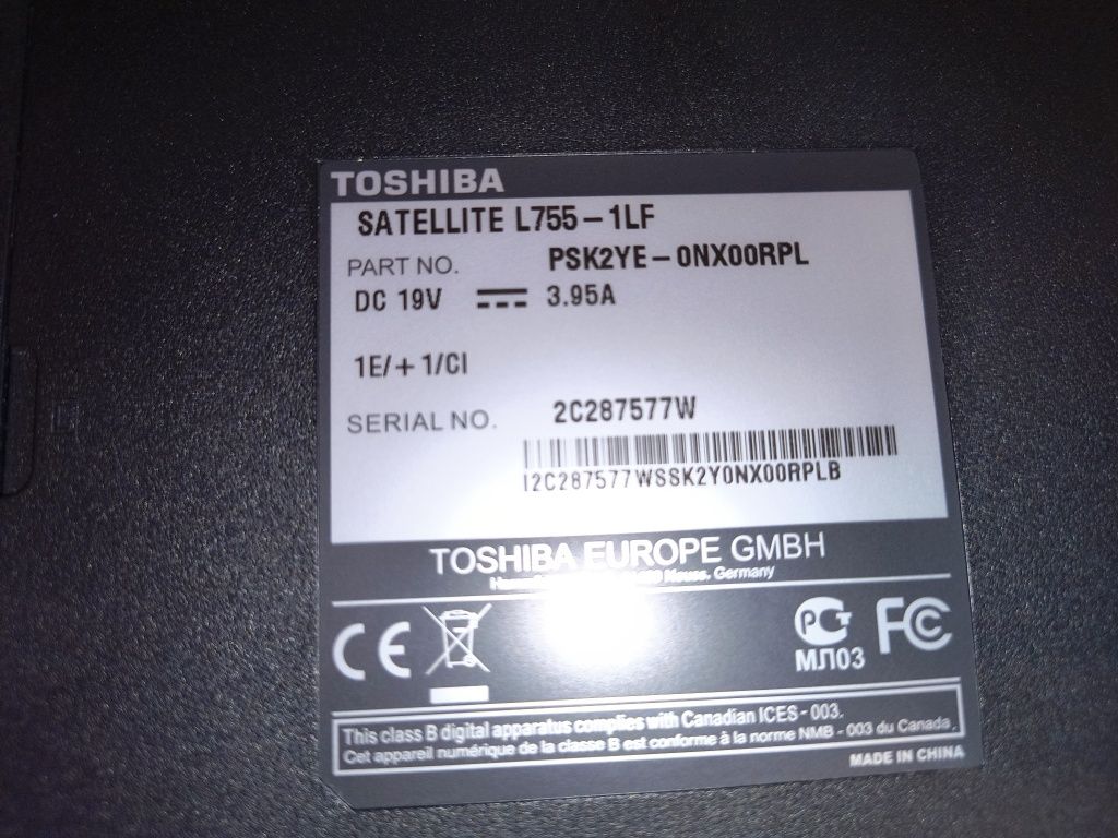 Laptop   Toshiba