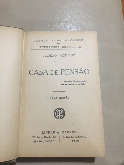 Três livros da collecção dos autores célebres da litteratura Brasileir