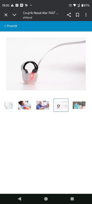 Czujnik Nasal Alar FAST SpO2  Philips saturacja ZRM INK  OIT HR