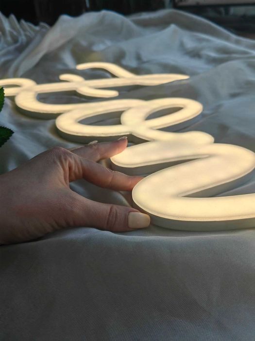 Dekoracja na wynajem - 6 WZORÓW - led ledon neon - napis na wesele
