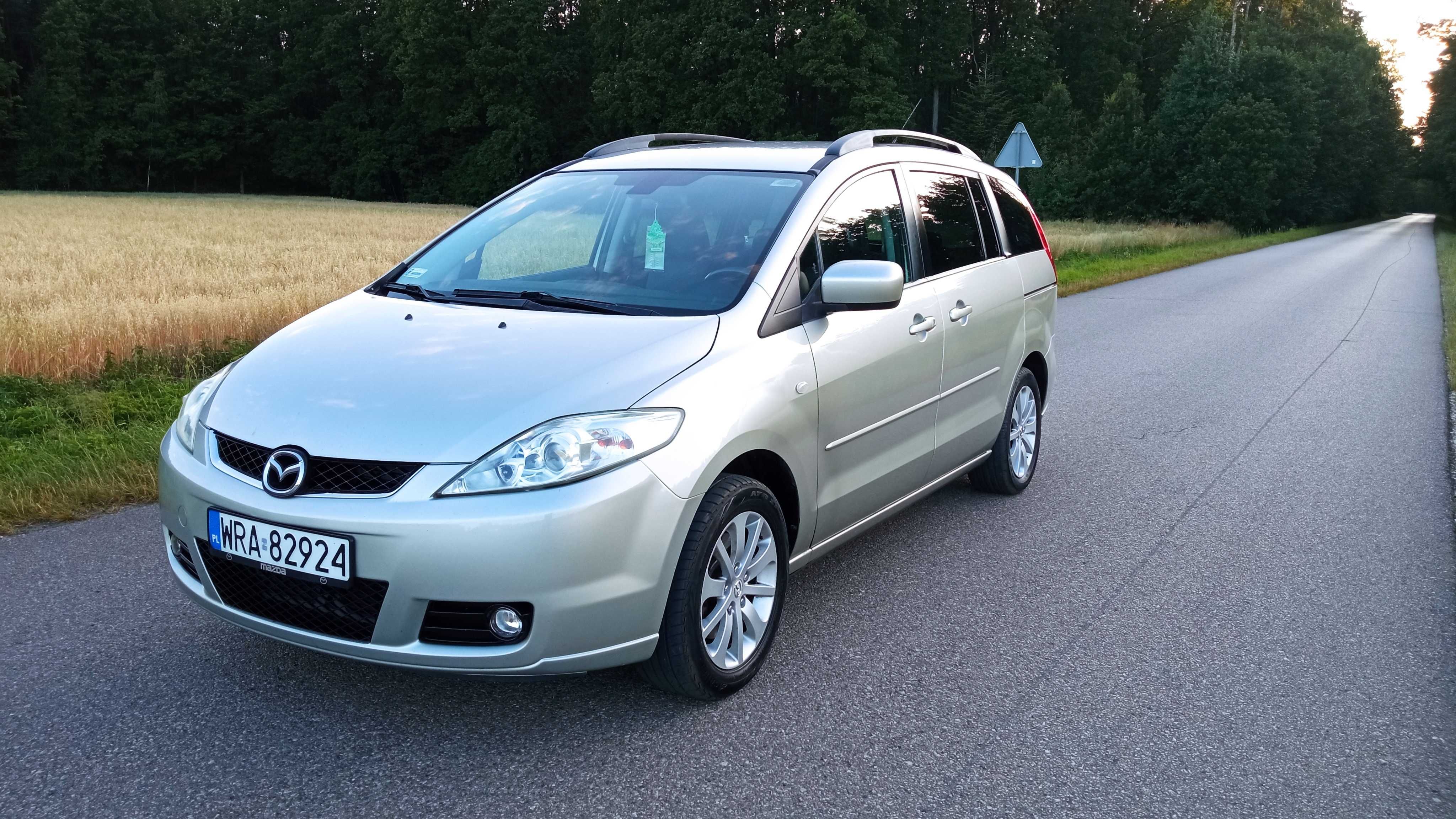 MAZDA 5 1,8 B+GAZ Stan techniczny .i wizualny bardzo dobry i zadbany !