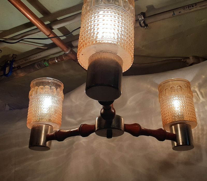 Żyrandol lata 70-te polamp radom