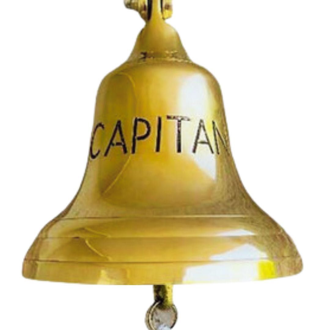 РОЗПРОДАЖ ‼️ Дзвін корабельний бронзовий CAPITAN