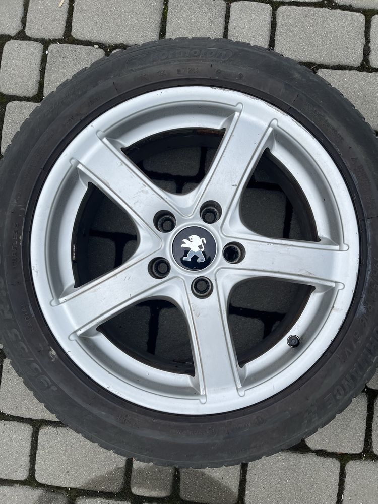Alufelgi 5x108 16 cali Peugeot 208, 308, Citroen opony 195/55/16