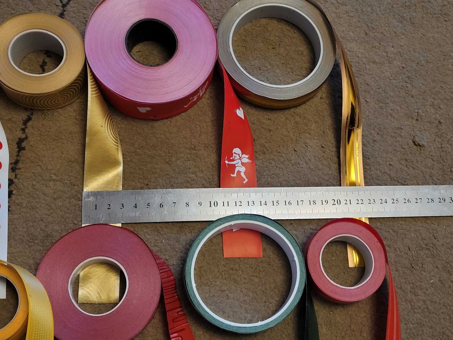 Стрічки для пакування подарунків (залишки)