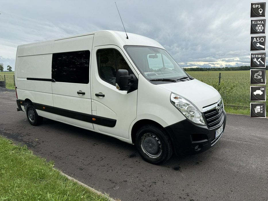 Opel Movano  2.3dci 136KM z NL 138tys.km. Klima Kamera Bezwypadkowy L3H3 Gwarancja