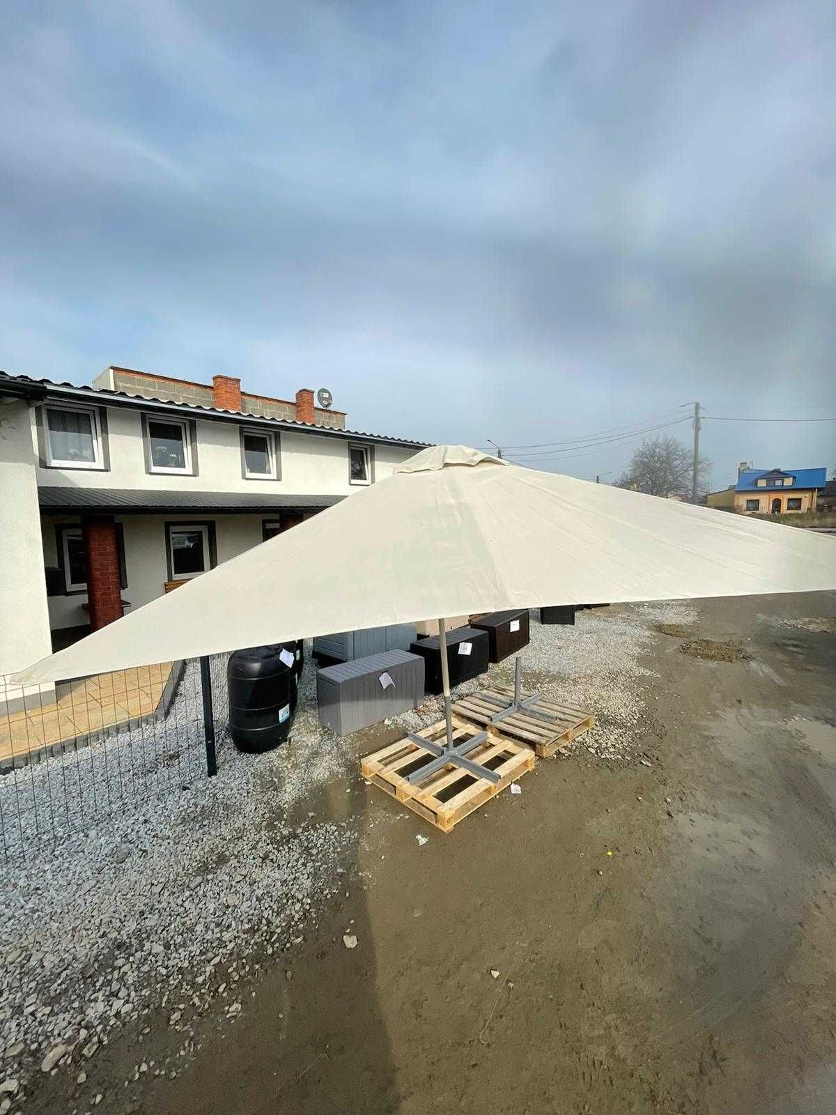 Parasol GoodHome Kalanga 2,5 x 2,5 m biały 6C/5