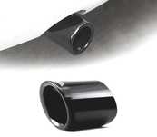 PONTEIRA DE ESCAPE PARA BMW LOOK M POWER PERFORMANCE INOX PRETO