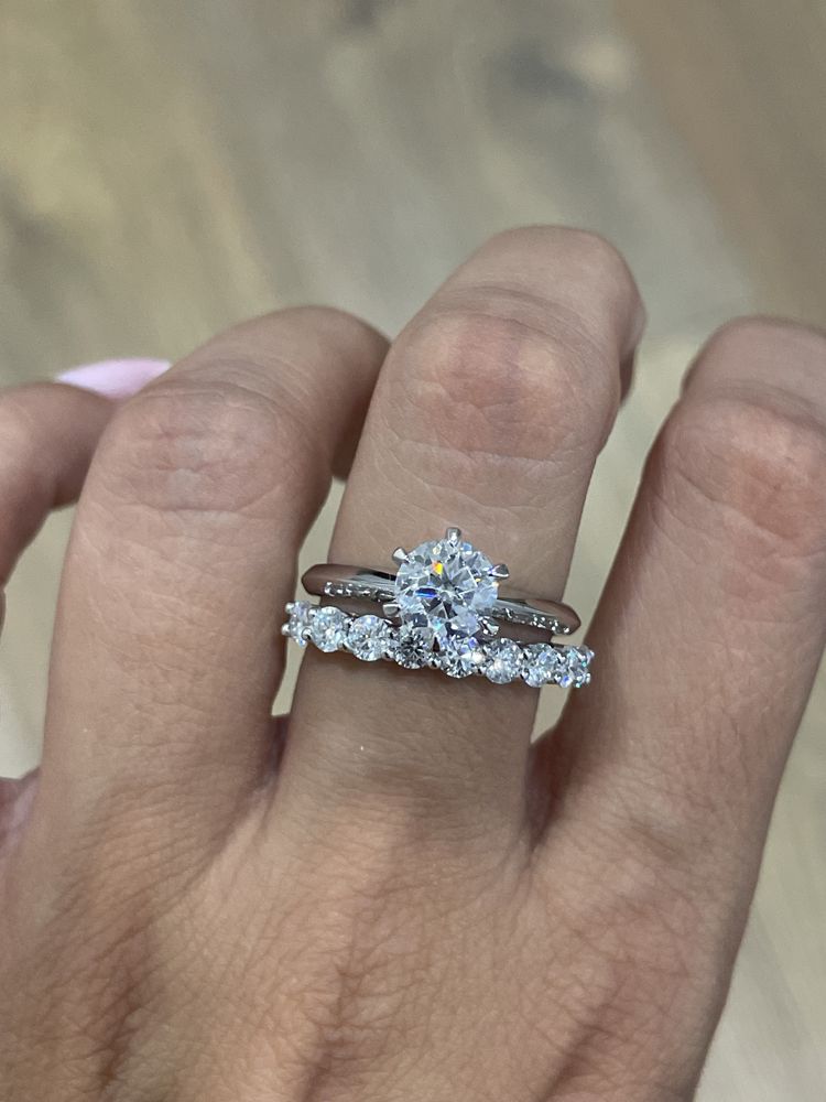 Полудорожка на 9 муассанитов 0.90ct серебро 925