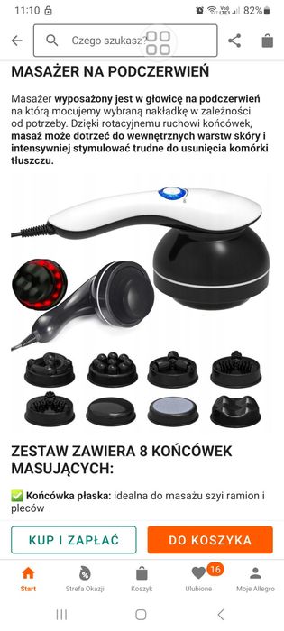 Masażer wyszczuplający, antycellulitowy