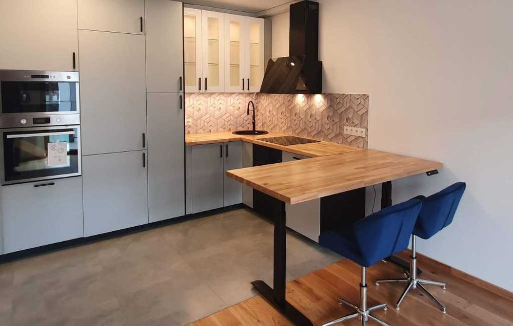 Blat do biurka drewno wiąz natur 1600x800x40 od ręki