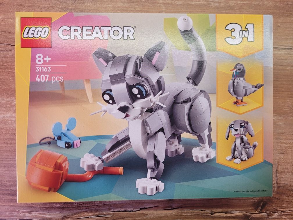 LEGO Creator 3w1 Psotny kot klocki 31163 pies piesek kotek gołąb