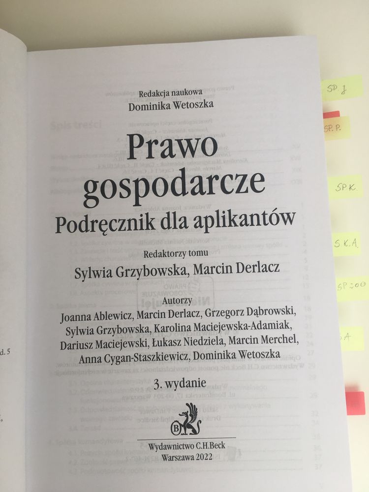 Prawo gospodarcze. Wetoszka, Beck 2023