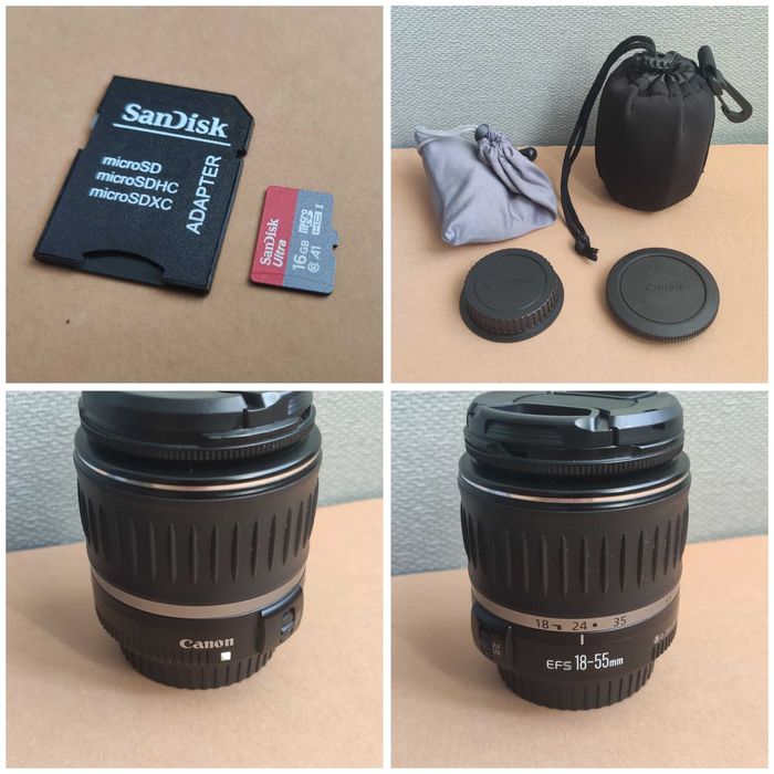 Duży zestaw Canon 600D obiektywy grip akumulatory