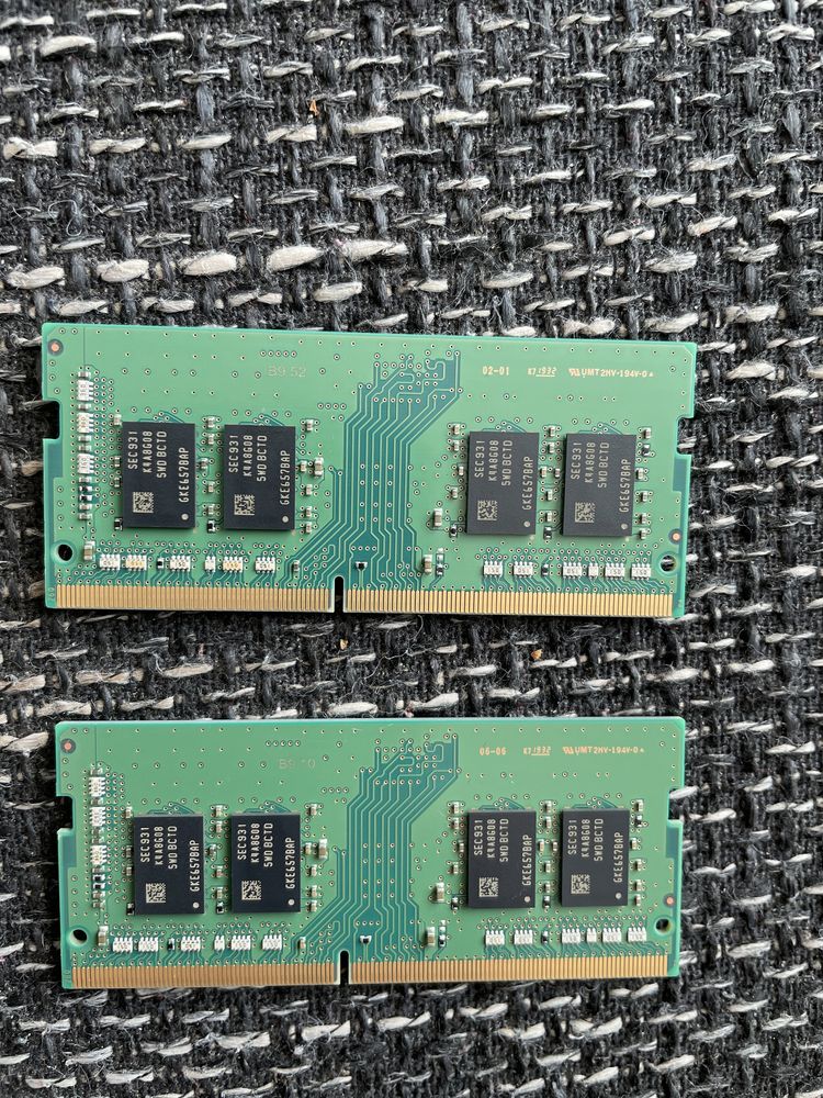 Pamięć ram Samsung 2 x 8Gb dimm. Używane