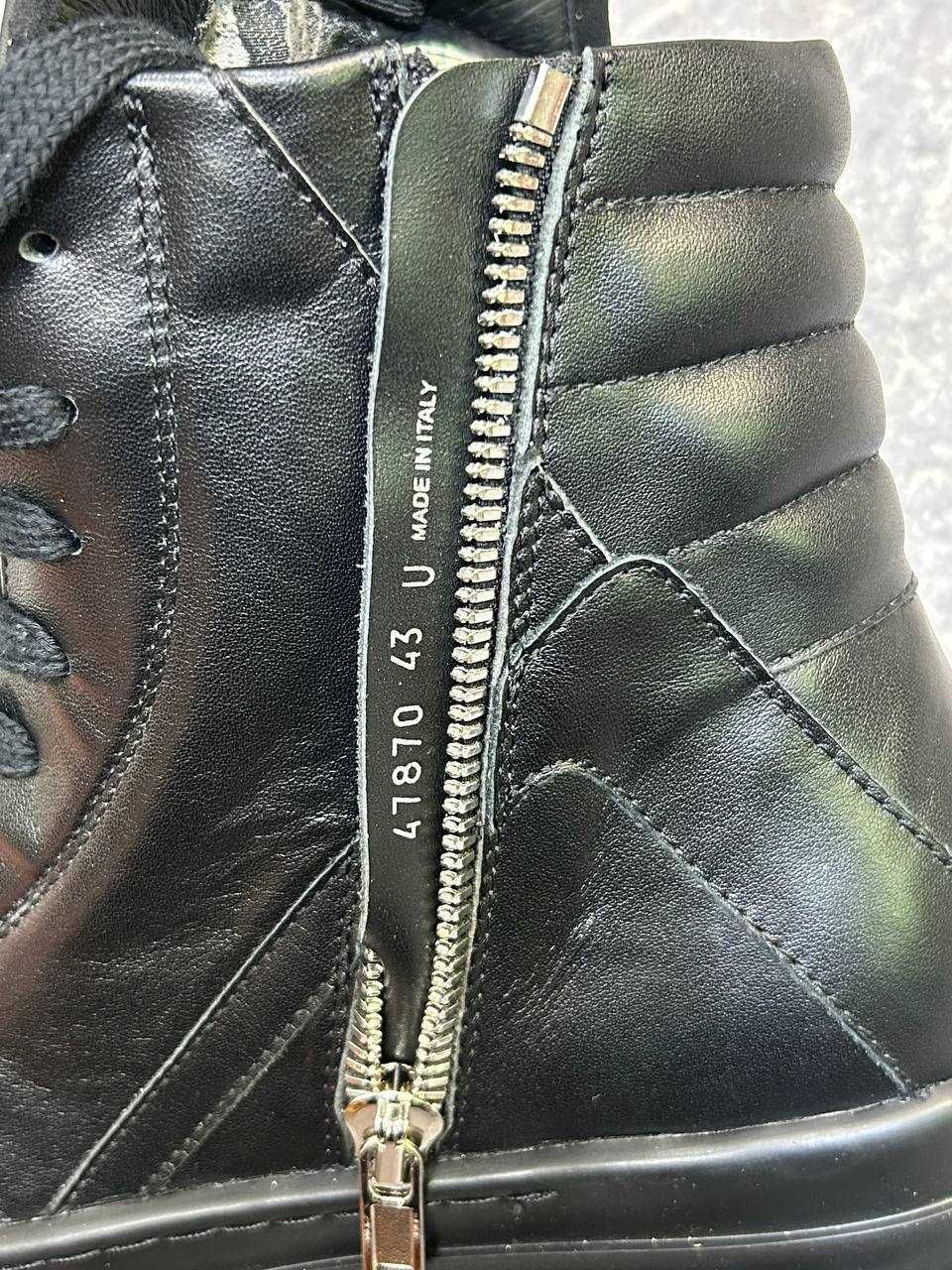 Rick Owens GEOBASKET кеды 43 44  кросівки кеди чорні jumbo lace laces