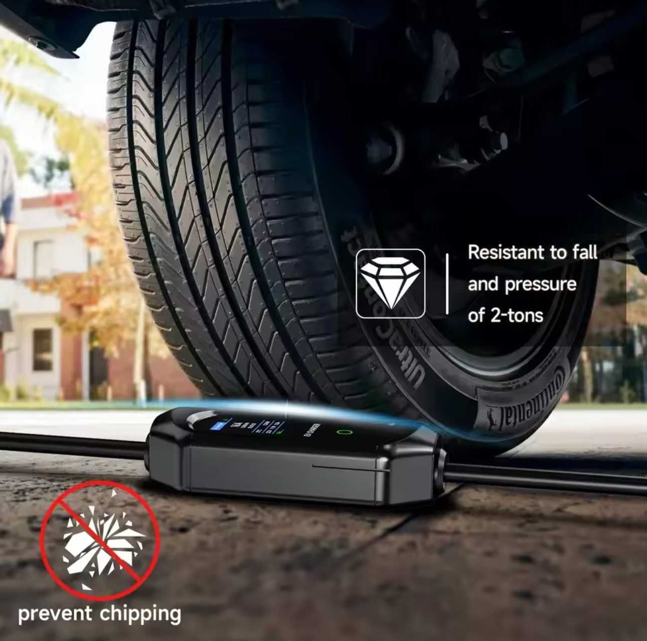 Carregador Portátil 7 kw - 32A - C/ APP - c/ Bolsa e Suporte Cabo