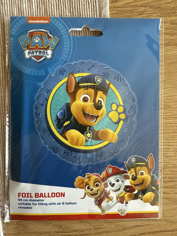 Kapelusze imprezowe, obrus, balon psi patrol, urodziny