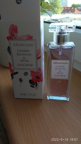 Allvernum CHERRY BLOSSOM &MUSK 
Eau de parfum 50 ml nowe