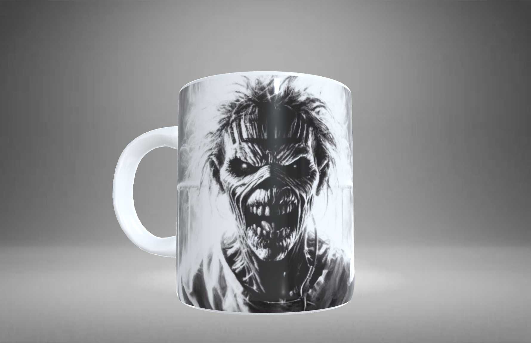 Caneca Heavy Metal Esqueleto Zombie Iron Maiden