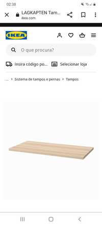 Secretária IKEA tampo branco