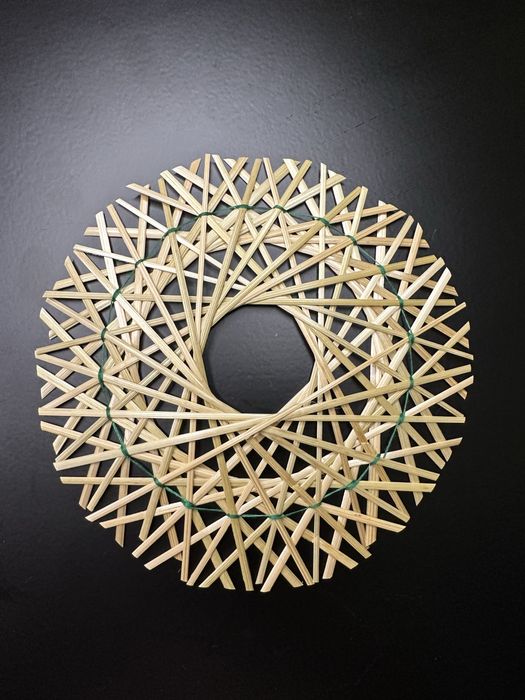 Солом'яні зірочки сніжинки з житньої соломи соломи