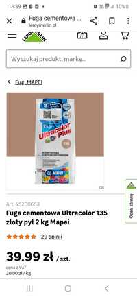 Fuga Ultracolor 135 złoty pył  Mapei