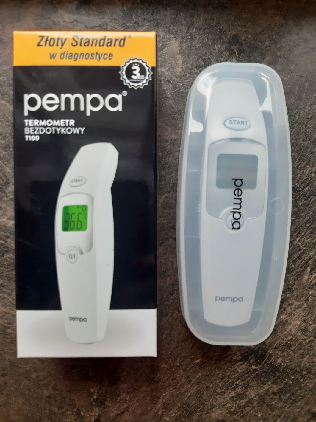 Termometr bezdotykowy Pempa T100 nowy, na gwarancji