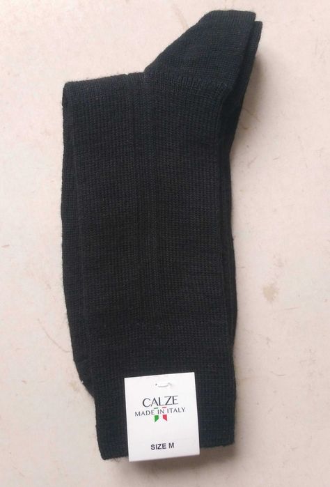 Шкарпетки CALZE Wool M 38-42 black в'язані