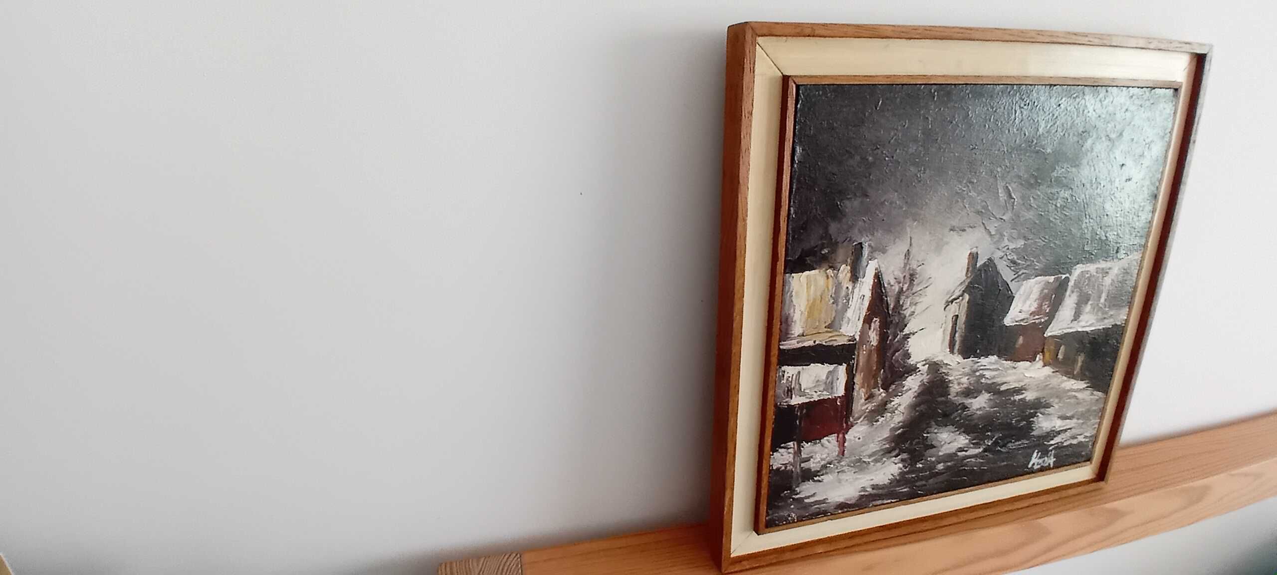 Pintura  a óleo sobre madeira assinada!