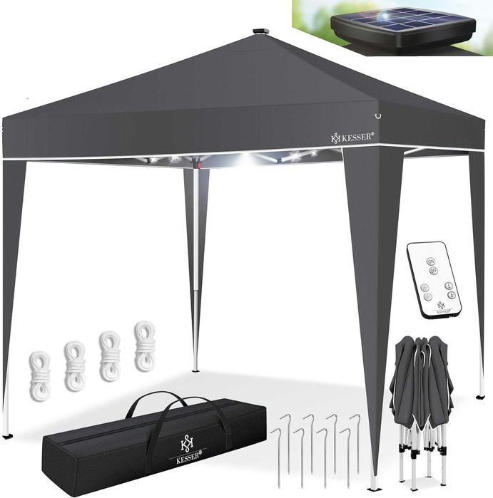 Nowy pawilon ogrodowy / altanka / namiot / 3x3m / LED / solar !8914!