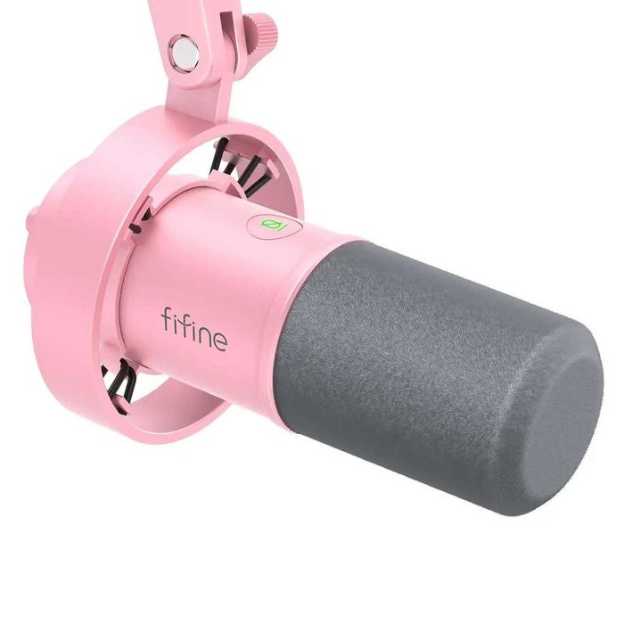 Мікрофон динамічний Fifine K688 (Чорний,Білий,Рожевий) XLR/USB