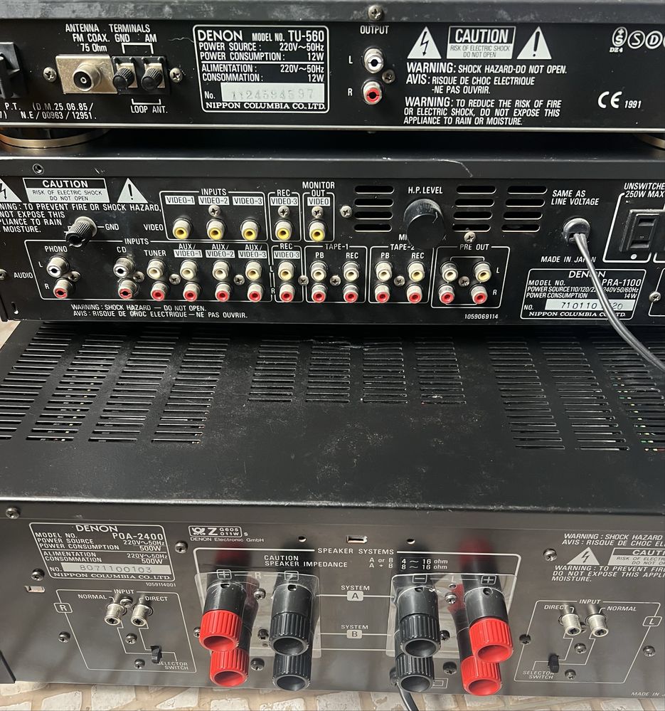 Denon Poa-2400+Pra-1100+TU-560