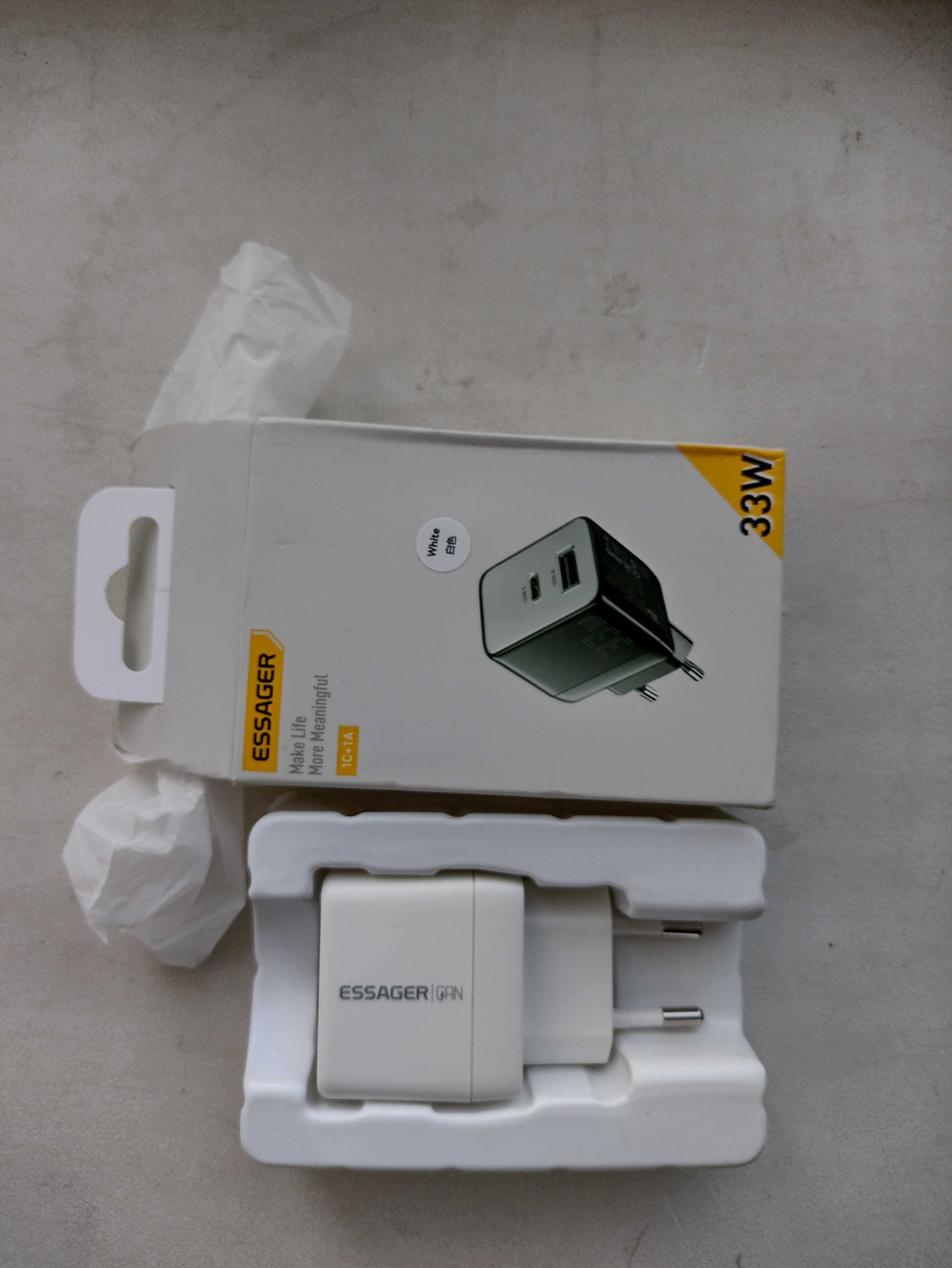 пристрій до планшету Essager 33W GaN  PD dual USB+C QC3.0