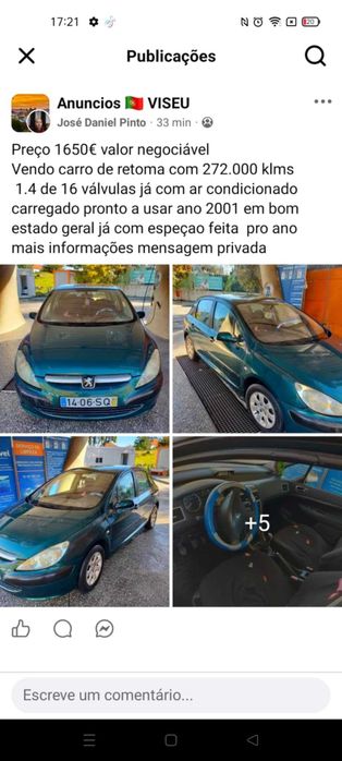 Peugeot 307 vendo negociável