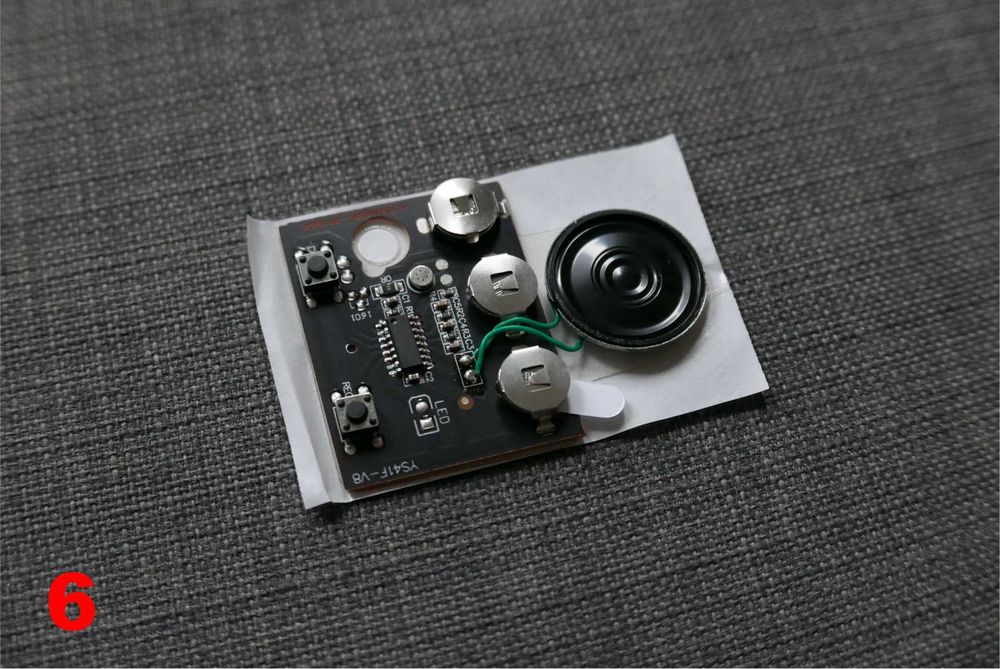 Moduł dźwiękowy do kartki z życzeniami lub zabawki – DIY – głośnik