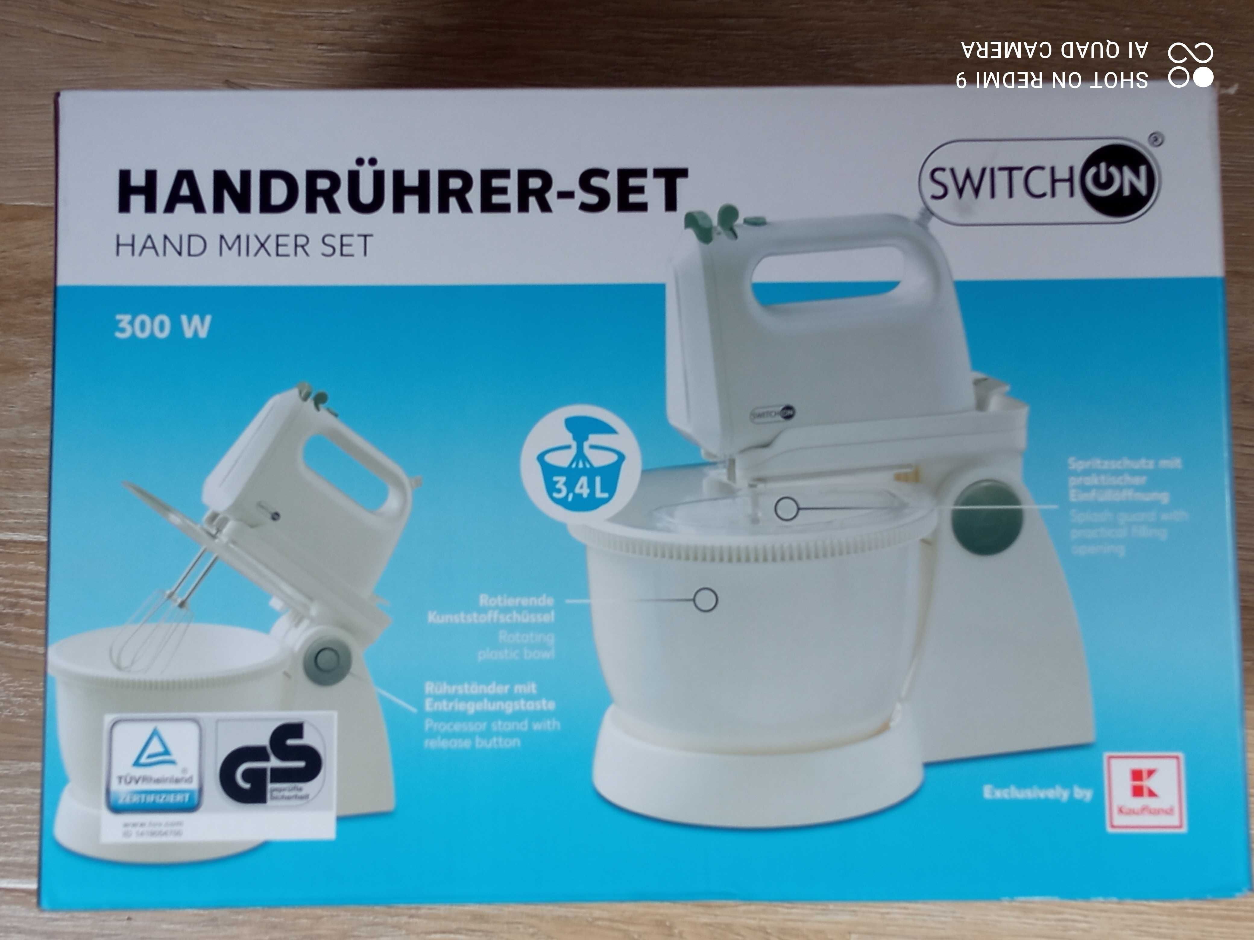 Mikser ręczny hand mixer set SWITCH ON NOWY
