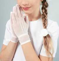 Rękawiczki komunijne białe uniwersalne