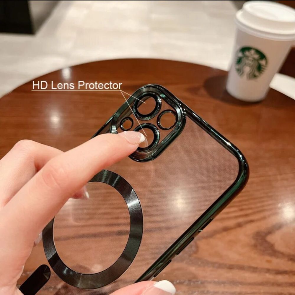 Чехол + защитное стекло Iphone 15