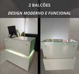 Conjunto de 2 balcões de loja – elegância e funcionalidade!