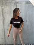 T-shirt bluzka La Manuel Rider Uni biała czarna brazowa