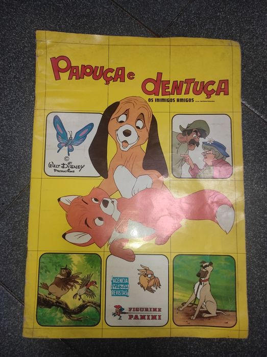 Caderneta cromos Papuça e Dentuça