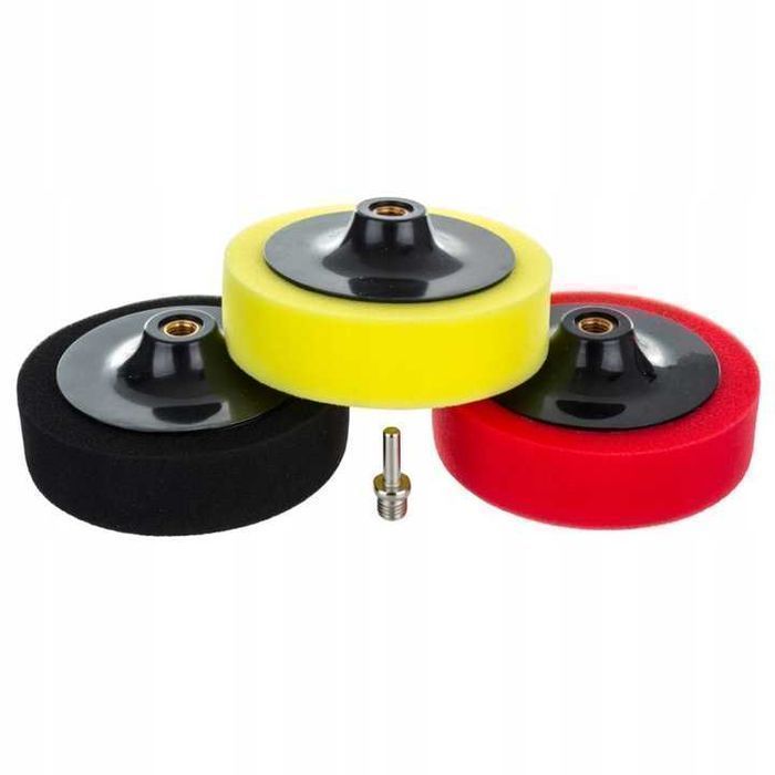 Набір полірувальних губок на диску 150мм М14 3шт Geko G00883