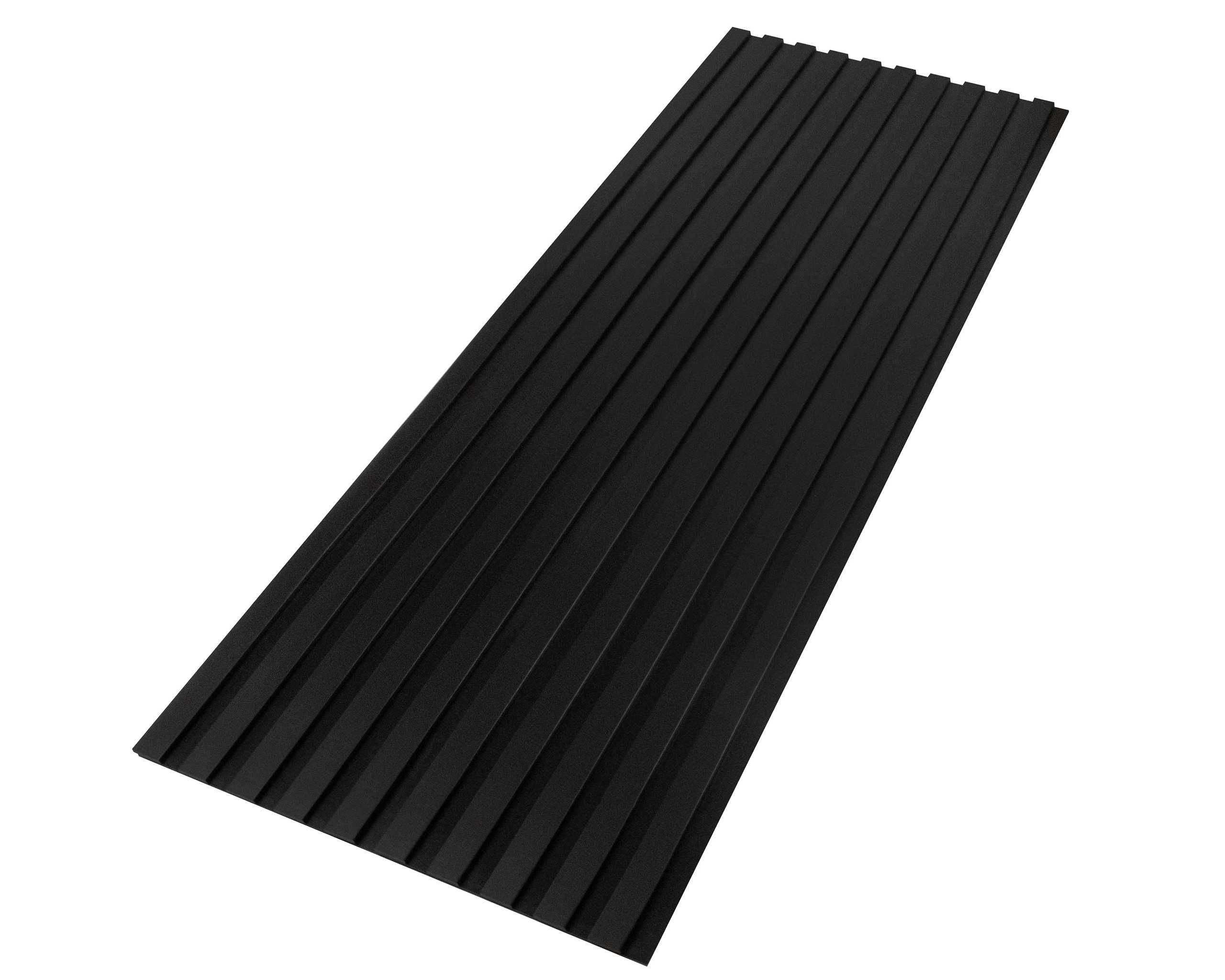 Lamele ścienne na czarnej płycie HDF - 275 cm x 59,5 cm Czarne i inne