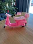 Skuter różowy dla lalek barbie duży motor zabawka