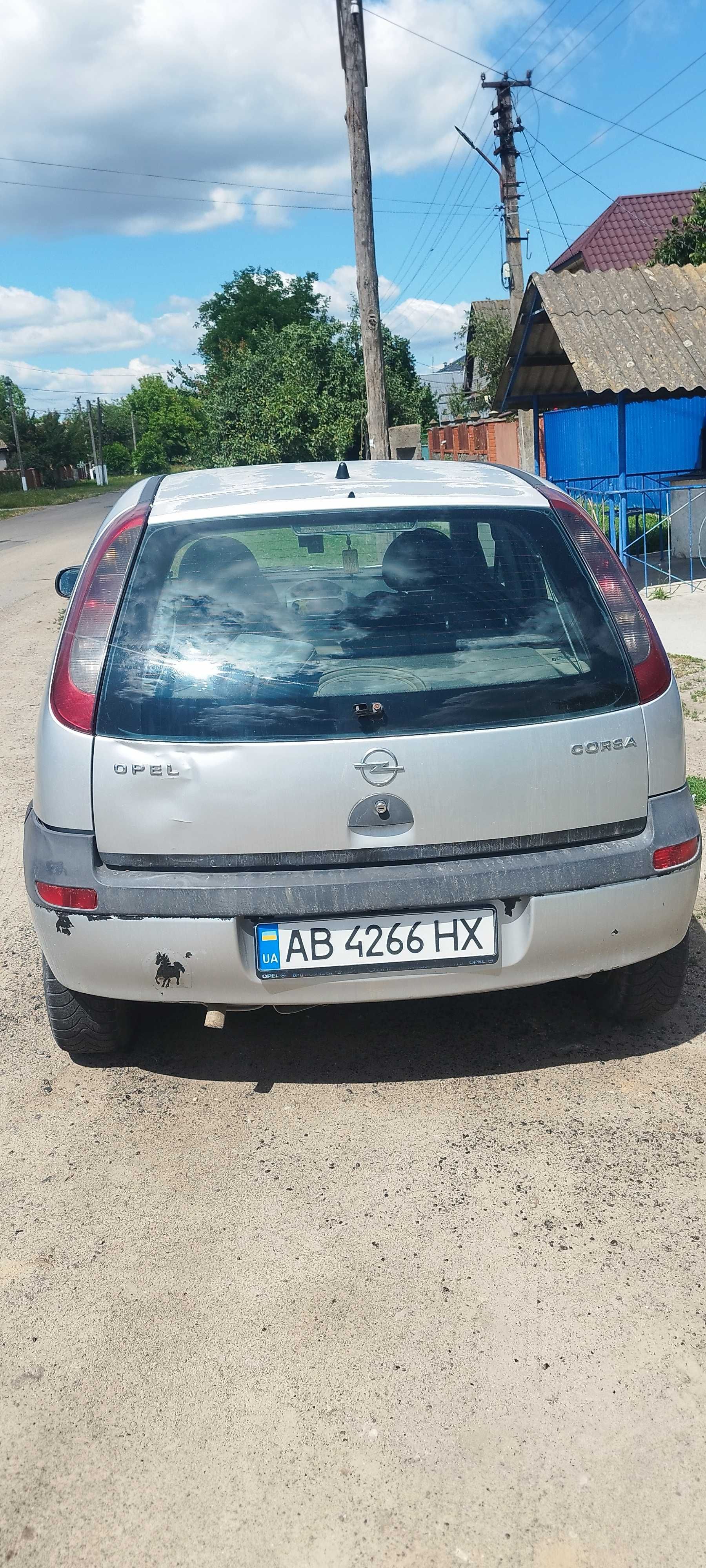 Opel Corsa C 2002р продаж по тех паспорту