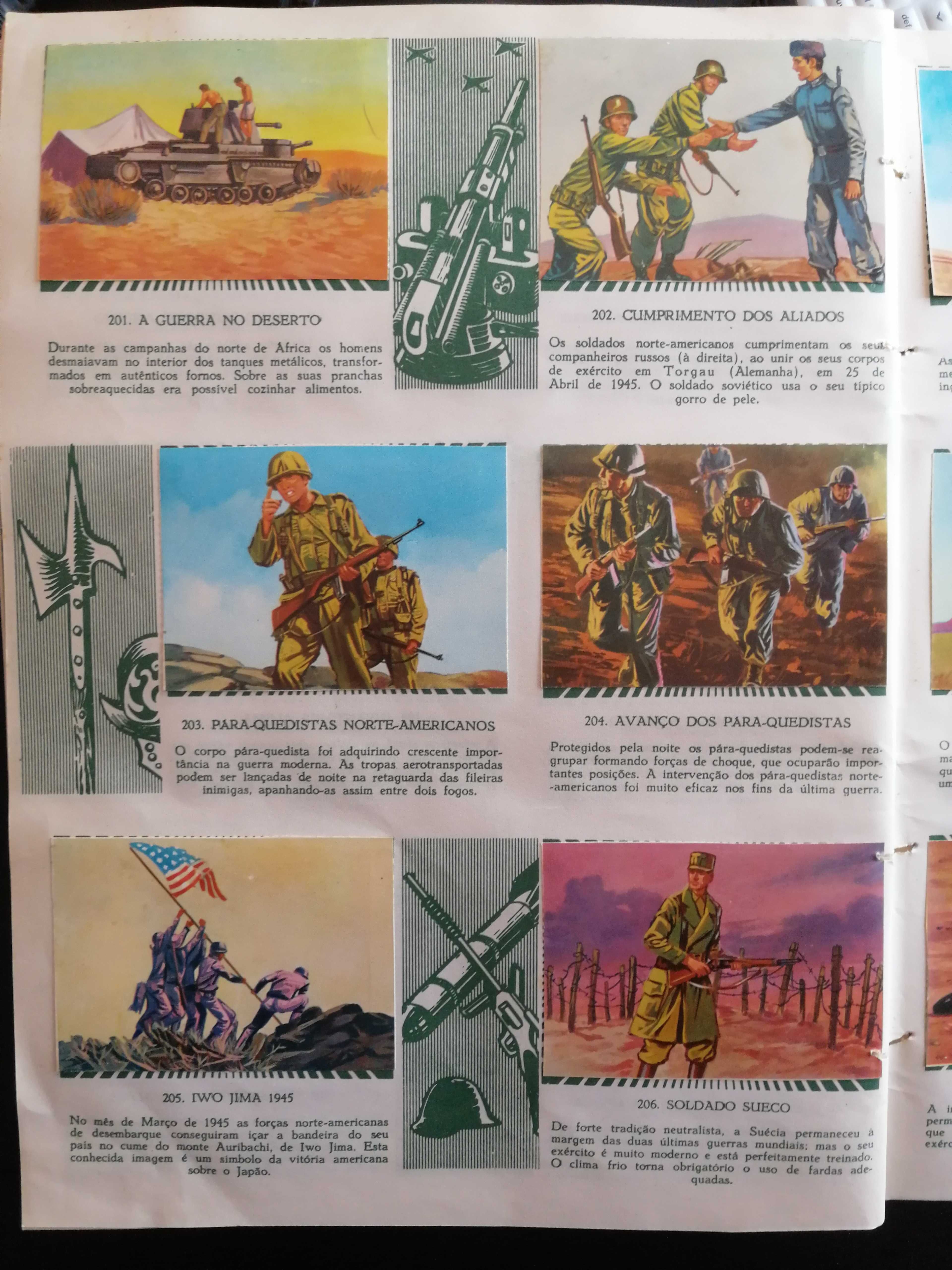 Armas e Soldados Caderneta Cromos