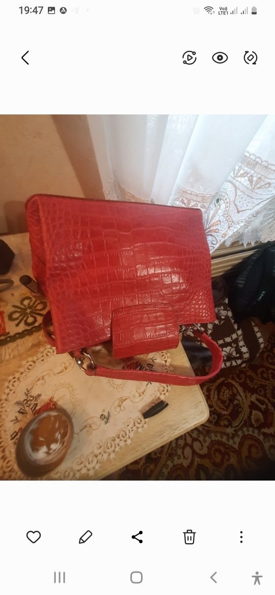 Кожаная модная сумка