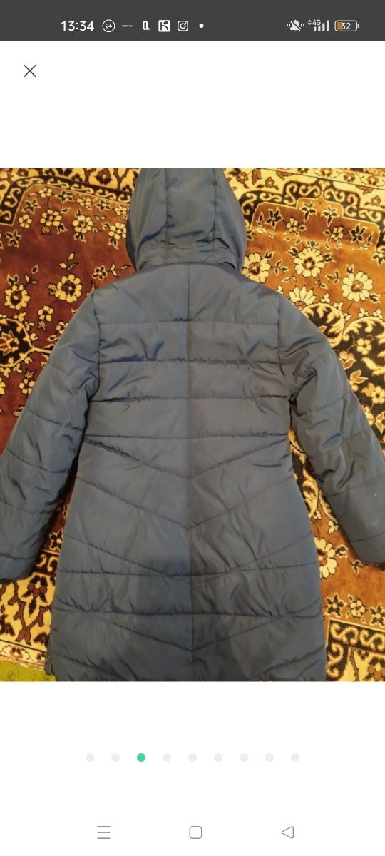 Зимова куртка-пальто 7-8 років