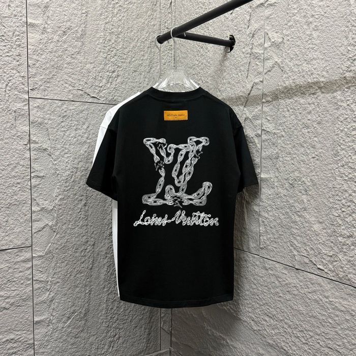 Louis Vuitton мужская футболка унисекс оверсайз оригинал черная